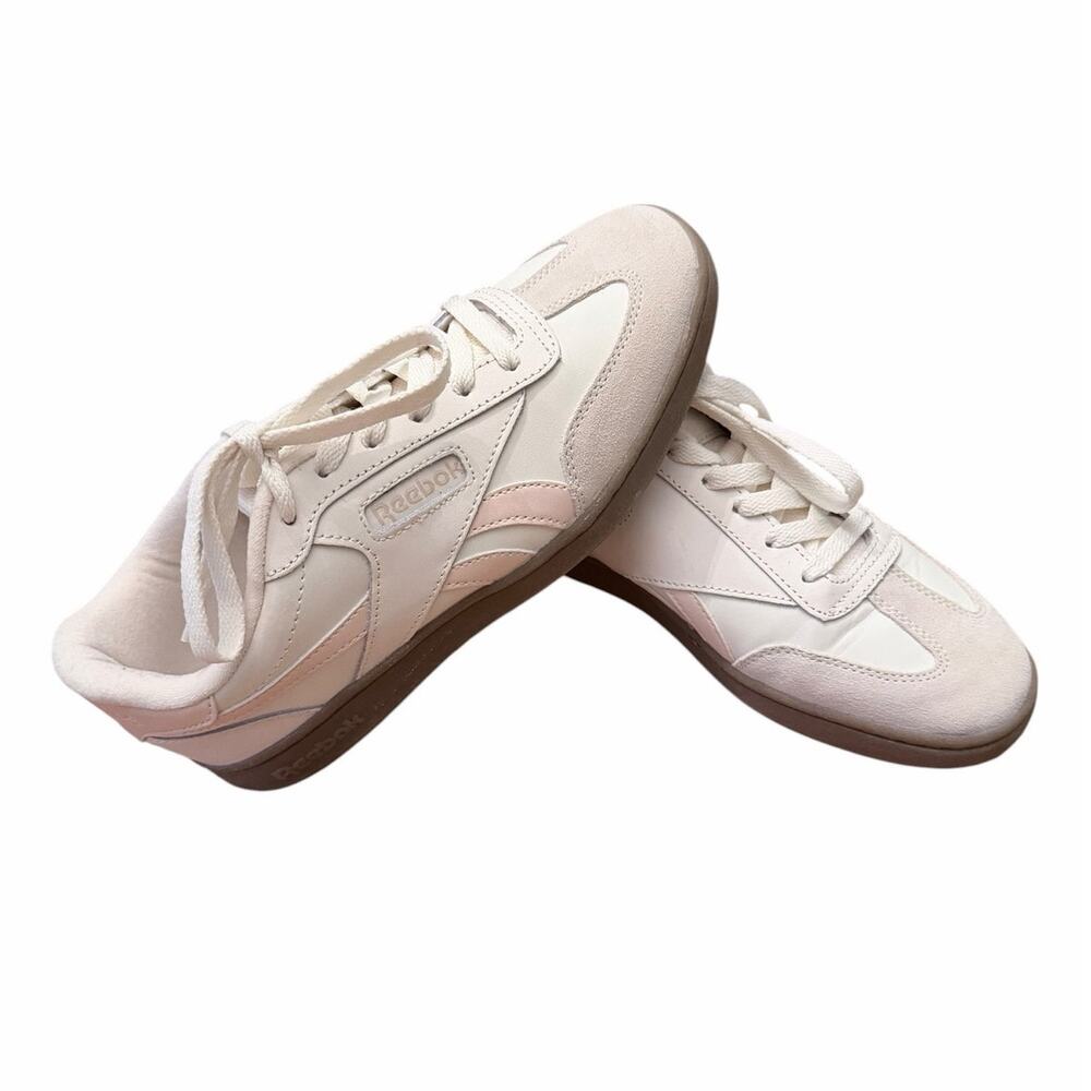 Reebok Club C 85 Sneakers Cream Light Pink Women's Size 8